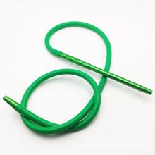 Manguera de cachimba Shisha de silicona verde de 2 m con boquilla de metal (ES-HH-016-2)